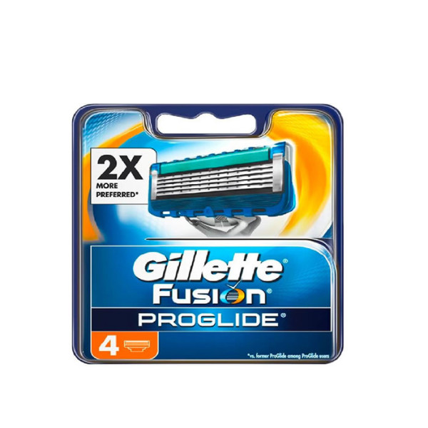 Gillette Fusion Proglide Refill asendushabemenuga terad, 4 tk.