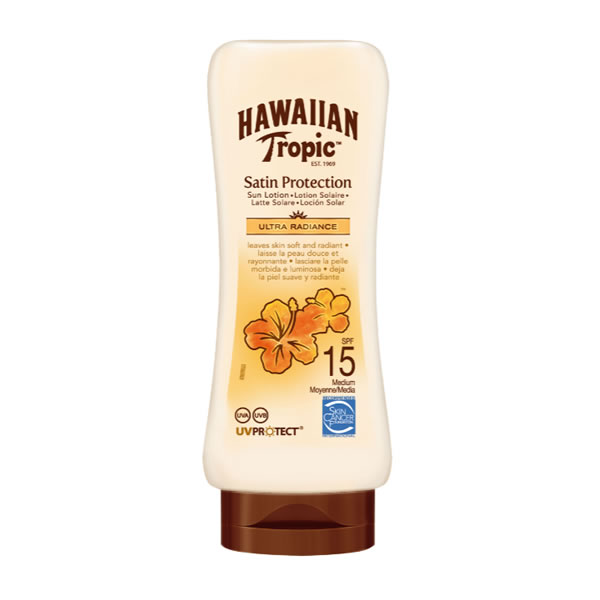 Hawaiian Tropic Satin Protection Ultra Sun Lotion SPF 15 päikesekaitsekreem, 180 ml