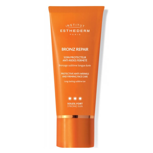 Institut Esthederm Bronz Repair kaitsev kortsudevastane ja pinguldav Gentle Sun Strong päikesekaitsekreem, 50 ml