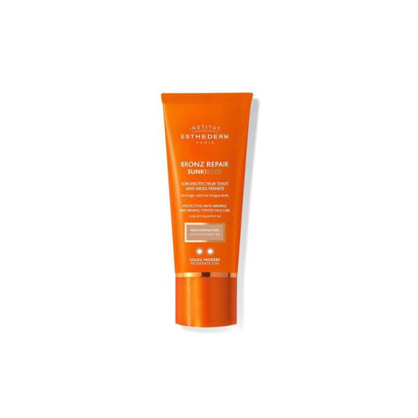 Institut Esthederm Sunkissed Bronz Repair niisutav kortsudevastane kreem keskmine päikesekaitse, 50 ml