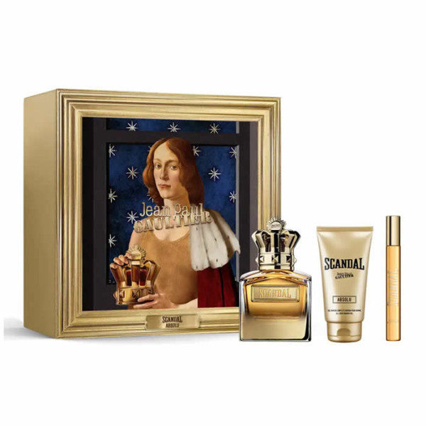 Jean Paul Gaultier Scandal Absolu Parfum Concentré Pour Homme komplekt meestele (PP parfüüm, 100 ml + dušigeel, 75 ml + PP parfüüm, 10 ml)