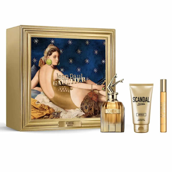 Jean Paul Gaultier Scandal Absolu Parfum Concentré komplekt naistele (PP parfüüm, 80 ml + kehakreem, 75 ml + PP parfüüm, 10 ml)