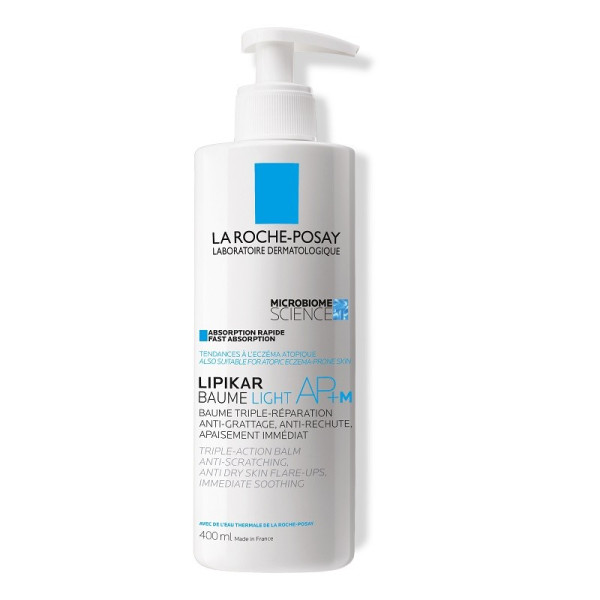 La Roche Posay Lipikar Baume Light AP+M kolmekordse toimega losjoon kuivale ja tundlikule nahale, 400 ml