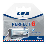 Lea Perfect 6 Blades + Diamond Blades asendusraseerimispadrunid, 4 tk.