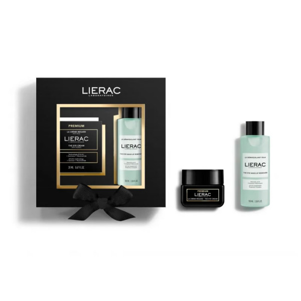 Lierac Premium Eye Cream Set näohoolduskomplekt (silmakreem, 20 ml + silmameigieemaldaja, 100 ml)