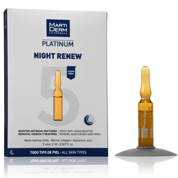 Martiderm Night Renew taastavad öised näoampullid, 5 x 2 ml