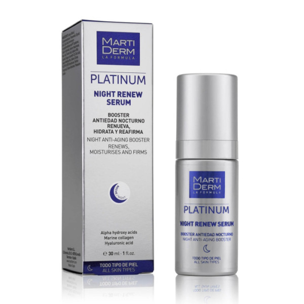 Martiderm Platinum Night Renew Serum taastav öine näoseerum, 30 ml