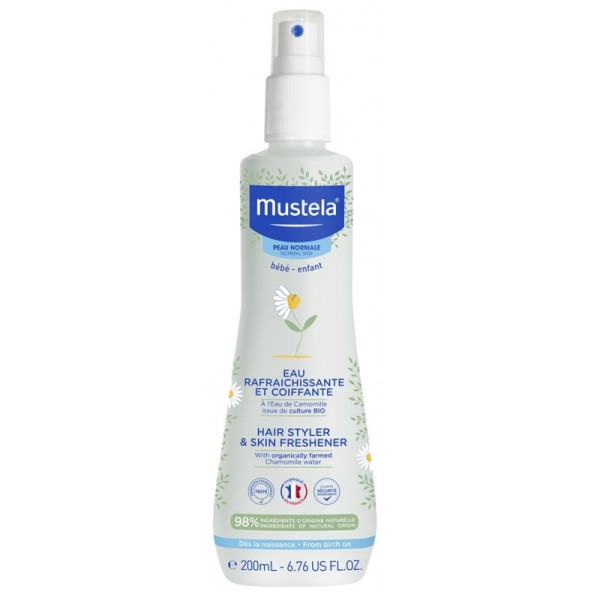  Mustela Bebe Hairstyler & Skin Freshener juukse- ja nahavärskendaja lastele, 200 ml 