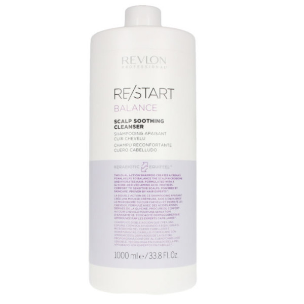 Revlon Professional Re-Start Balance peanahka rahustav puhastav šampoon, 1000 ml