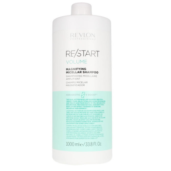 Revlon Professional Re/Start Volume Magnifying Micellar Shampoo mitsellaarvempoon, 1000 ml