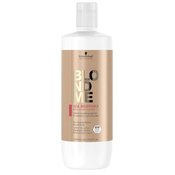 Schwarzkopf Professional Blond Me All Blondes Rich Conditioner toitev palsam heledatele juustele, 1000 ml