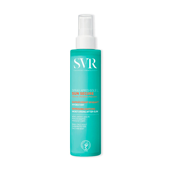 Svr Sun Secure Spray Aftersun niisutav pihusti näole ja kehale pärast päikest, 200 ml