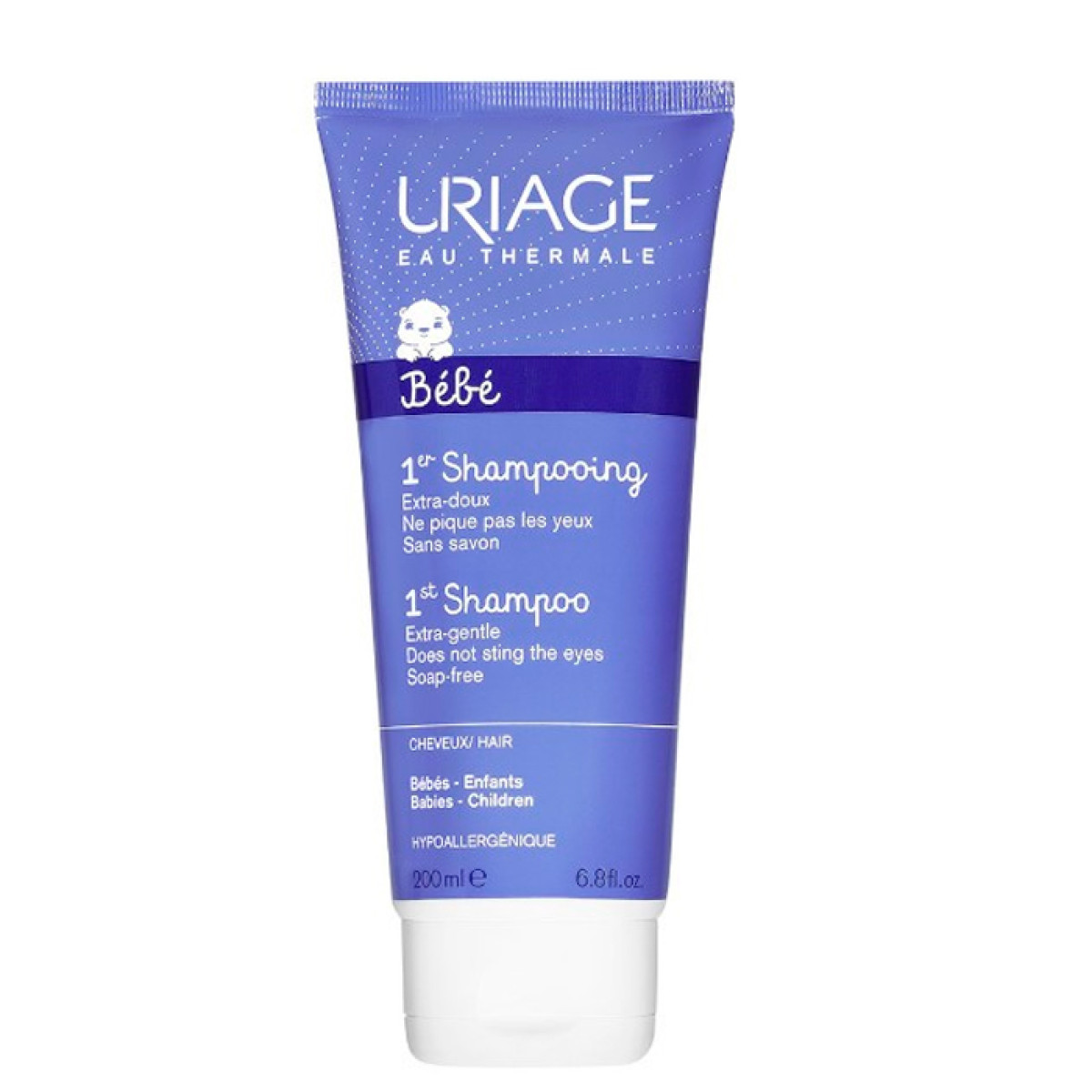 Uriage Baby 1st Shampoo Eriti Õrn Puhastav Šampoon Beebidele, 200 ml
