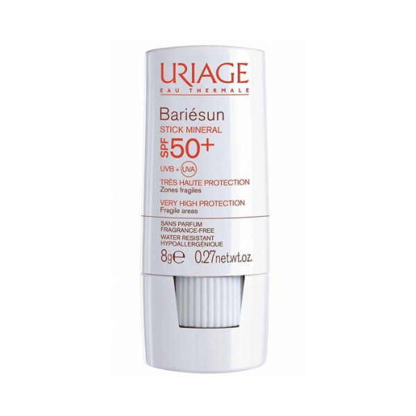 Uriage Bariésun Stick Mineral SPF 50+ päikesekaitsepliiats, 8 g