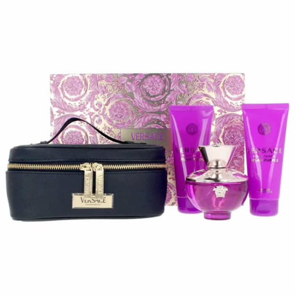 Versace Pour Femme Dylan Purple komplekt naistele (EDP, 100 ml + dušigeel, 100 ml + kehakreem, 100 ml + kosmeetiline)