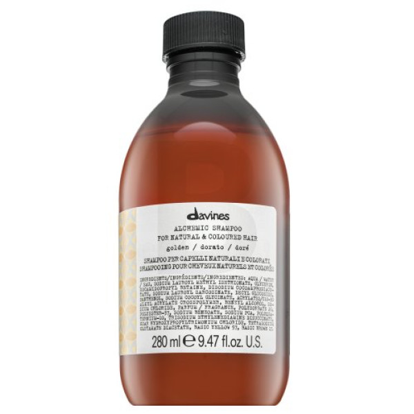 Davines Alchemic Shampoo Golden värviv šampoon, kuldne toon, 280 ml