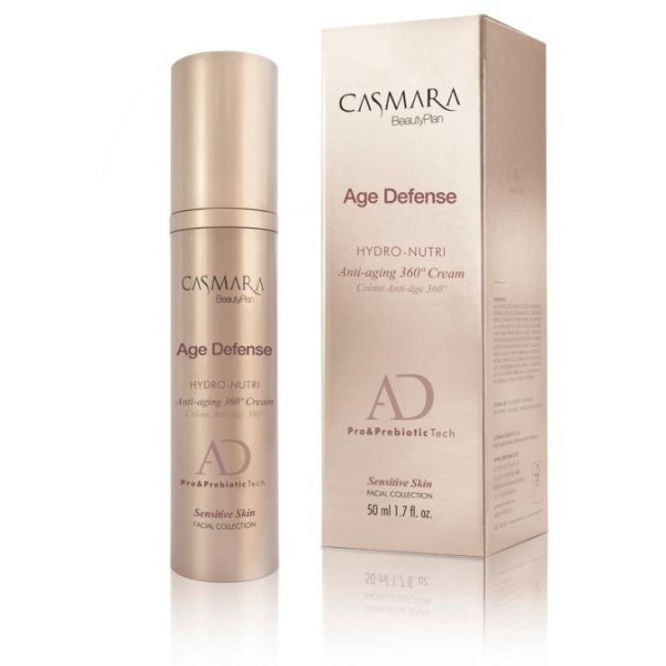 Casmara Age Defense Hydro-Nutri Cream toitev näokreem tundlikule nahale, 50 ml