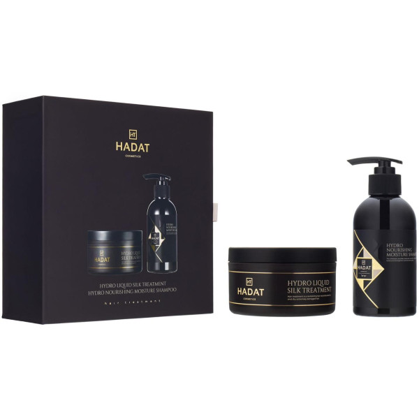 Hadat Cosmetics Gift Box Hydro Nourishing Moisture Shampoo And Hydro Liquid Silk Treatment juuksehoolduskomplekt