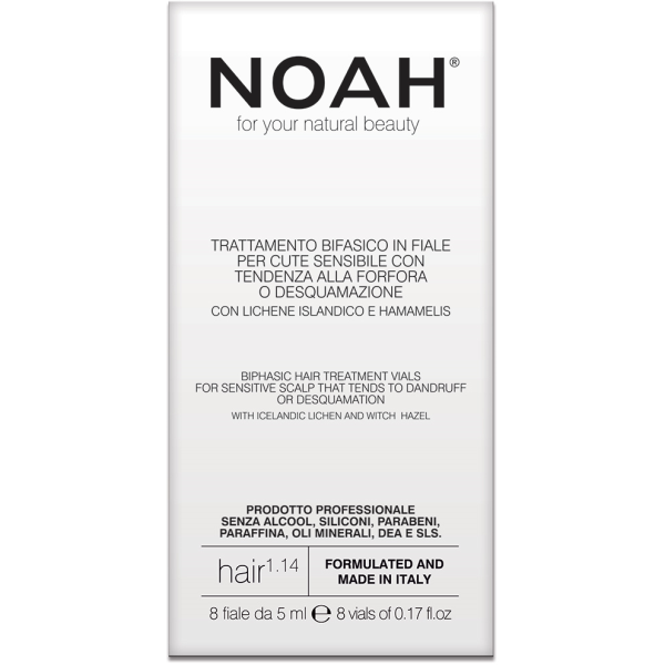 Noa 1.14. Biphasic Hair Treatment Vials Seerum tundlikule, ketendavale nahale 8x5 ml