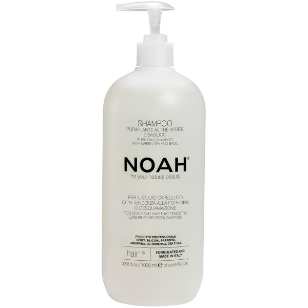 Noa 1.5. Purifying Shampoo With Green Tea Kõõmavastane šampoon, 1000 ml