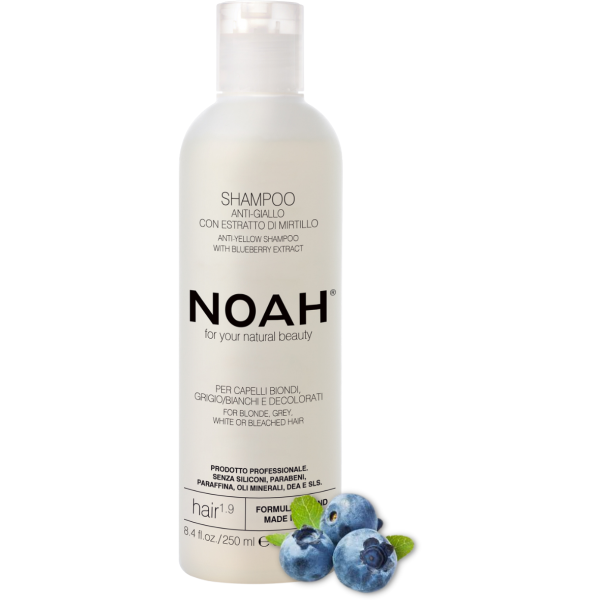 Noa 1.9. Anti-Yellow Shampoo Yellow varjundeid neutraliseeriv šampoon, 250 ml