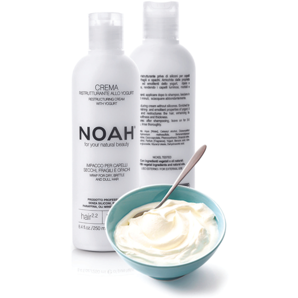 Noa 2.2. Restructuring Cream With Jogurt Taastav mask kuivadele ja kahjustatud juustele, 250 ml