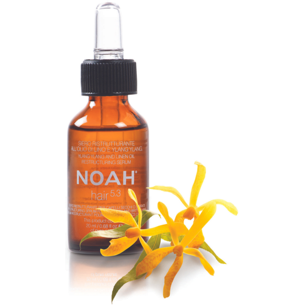 Noa 5.3. Ylang Ylang Restruktureeriv seerum kuivadele ja kahjustatud juustele, kaitseb juukseotste eest, 20 ml