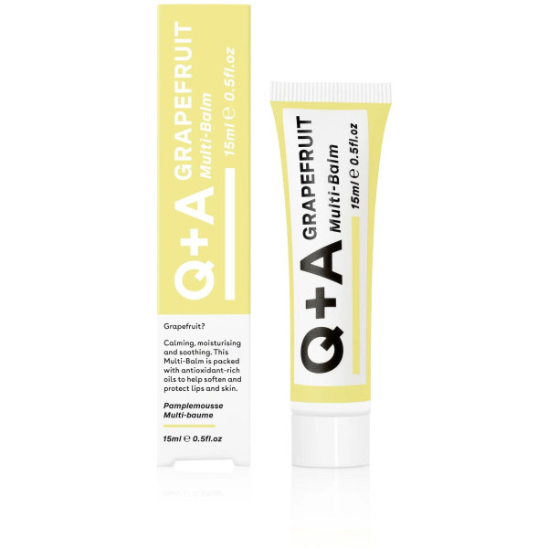 Q+A Grapefruit Multi-Balm Multifunktsionaalne nahahoolduspalsam, 15 ml