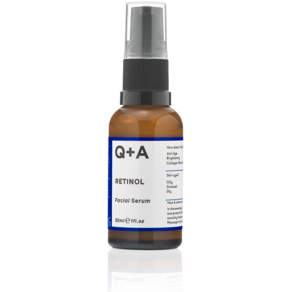 Q+A Retinol 0,2% Facial Serum Retinooliga näoseerum, 30 ml