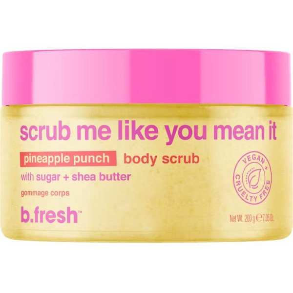 b.fresh Scrub Me Like You Mean It Pineapple Punch Body Scrub Ananassimaitseline kehakoorija, 200g