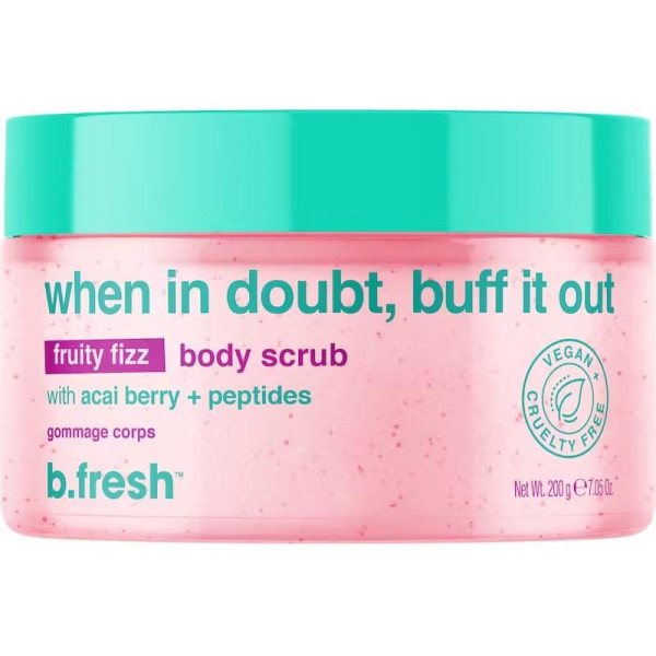 b.fresh, kui kahtled, Buff It Out Fruity Fizz kehakoorija Fruity Fizz kehakoorija, 200g