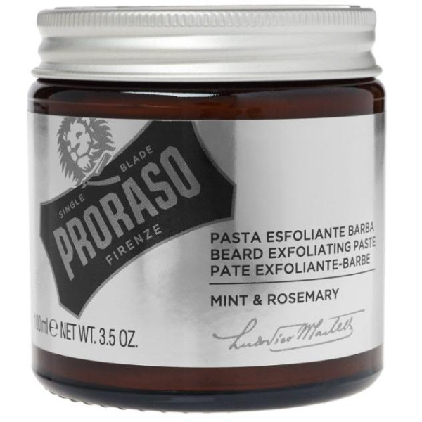 Proraso Beard Exfoliating Scrub Mündi ja rosmariini aroomiga habemekoorija, 100 ml