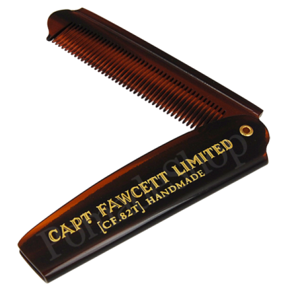 Captain Fawcett Folding Pocket Beard Comb Kokkupandav tasku habemekamm, 1tk.