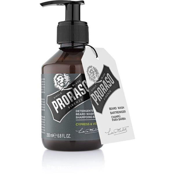 Proraso Cypress & Vetyver Beard Wash habemešampoon, 200 ml