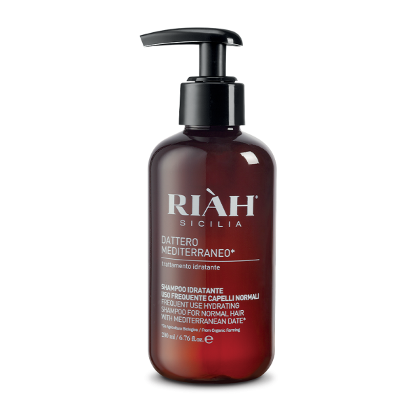 RIAH Frequent Use Shampoo With Mediterranean Date Niisutav šampoon sagedaseks kasutamiseks, 200 ml