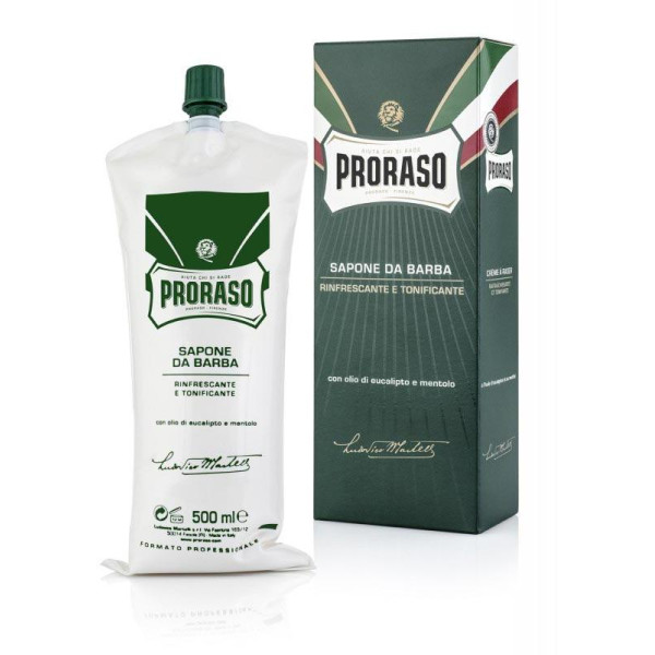 Proraso Green Line Shaving Cream Värskendav vedel habemeajamiskreem, 500 ml