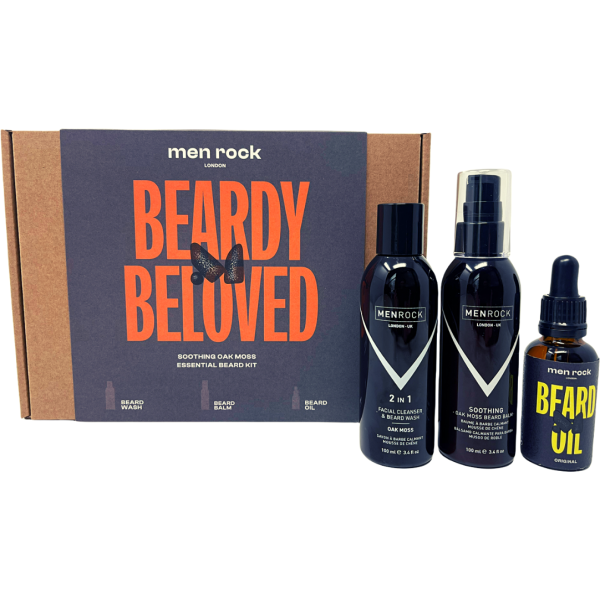 Men Rock Beardy Beloved Soothing Oak Moss Beard Kit Habemehoolduskomplekt, 1tk