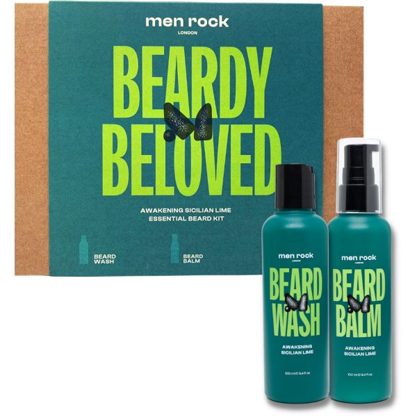 Men Rock Duo Awakening Sicilian Lime Beard Kit Habemehoolduskomplekt, 1 tk.