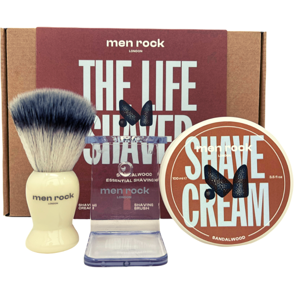 Men Rock The Life Shaver Sandalwood Essential Raseerimiskomplekt Raseerimisvahendite komplekt, 1tk