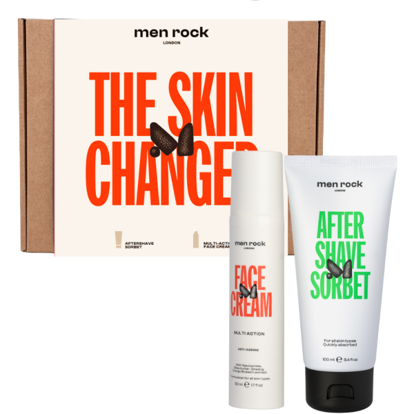 Men Rock THE SKIN CHANGER Face Care Kit Näohoolduskomplekt meestele, 1tk