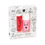 Nailmatic KIDS HOLIDAYS Rollette Nail Polish Duo komplekt Küünelaki ja huuleläike komplekt, 1tk