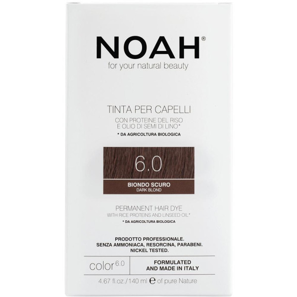 Noah Permanent Hair Dye 6.0 Dark Blond Püsijuuksevärv, 140 ml