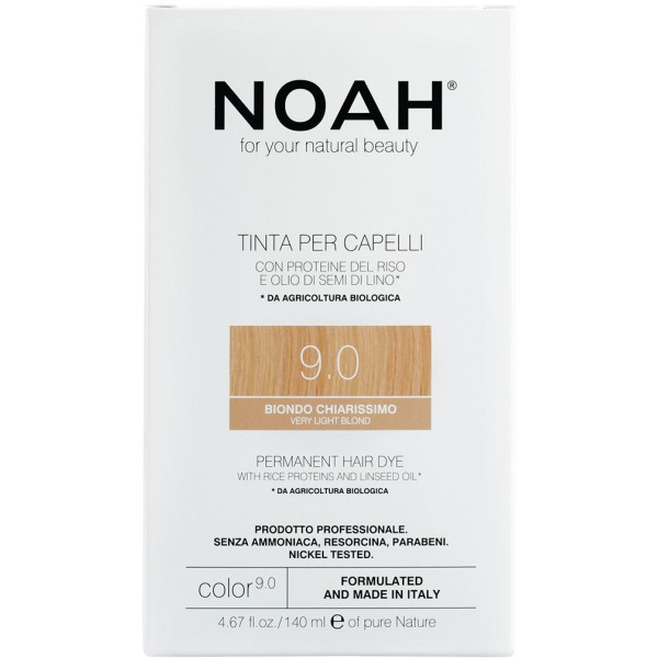 Noah Permanent Hair Dye 9.0 Very Light Blond Püsijuuksevärv, 140 ml