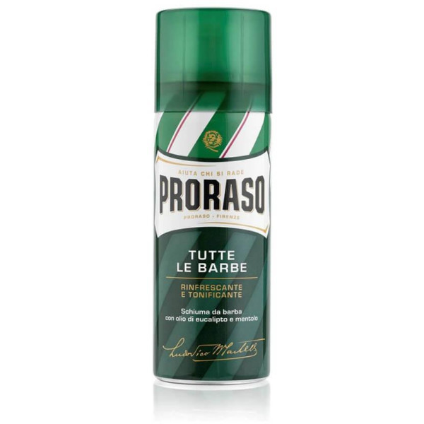 Proraso Green Line Shaving Foam värskendav habemeajamisvaht, 100 ml