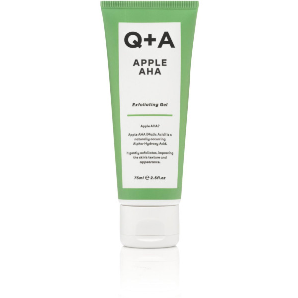 Q+A Apple AHA Exfoliating Gel Gel näokoorija, 75 ml