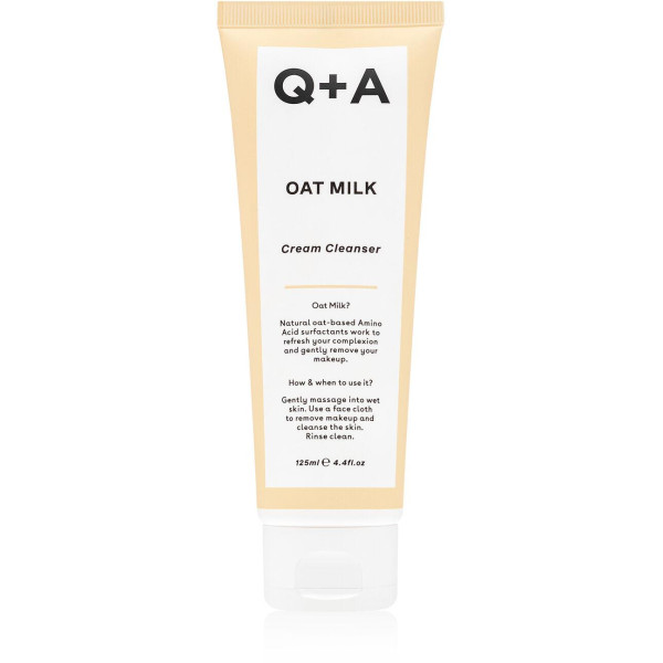 Q+A Oat Milk Cream Cleanser Kreemjas näopesuvahend, 125 ml