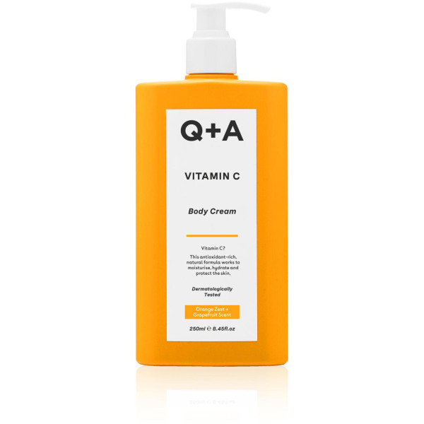 Q+A Vitamin C Body Cream Kehakreem C-vitamiiniga, 250 ml