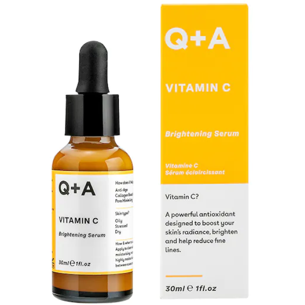 Q+A Vitamiin C Brightening Serum Brightening näoseerum, 30 ml