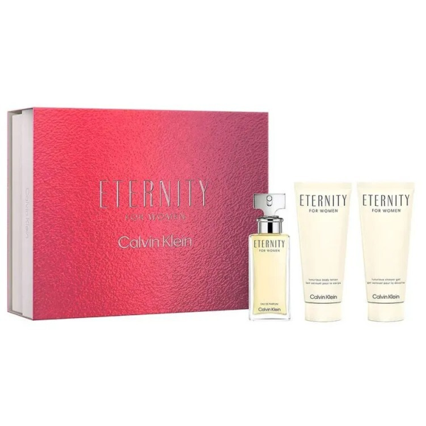 Calvin Klein Eternity EDP lõhnastatud vesi naistele ​​, 100 ml + body lotion, 100 ml + EDP, 10 ml