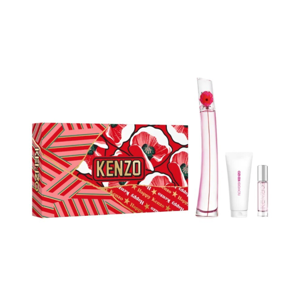 Flower By Kenzo Poppy Bouquet EDP lõhnastatud vesi naistele, 100 ml + tělové mléko, 75 ml + EDP, 10 ml (refillable)